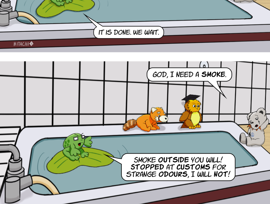 Fuzzy Knights - Episode 85, Page 1: Episode 80 - The Council Meets