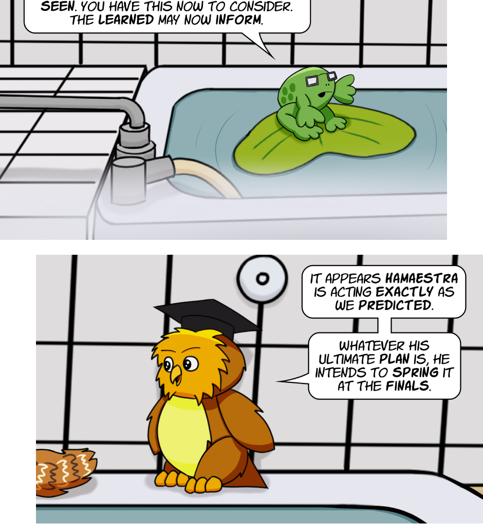 Fuzzy Knights - Episode 85, Page 1: Episode 80 - The Council Meets