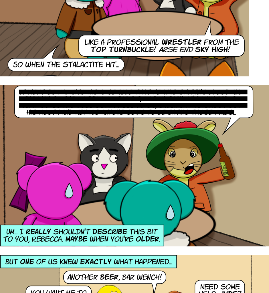 Fuzzy Knights - Episode 86, Page 1: Episode 81 - Various Tides of Fortune