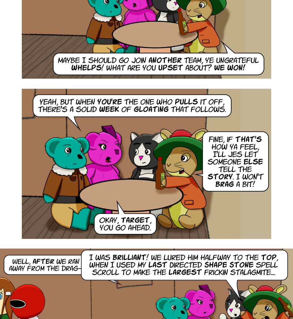 Fuzzy Knights - Episode 86, Page 1: Episode 81 - Various Tides of Fortune