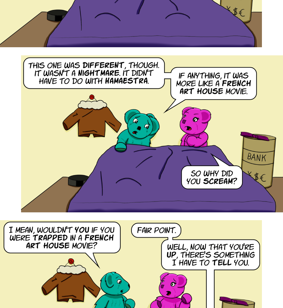 Fuzzy Knights - Episode 87, Page 1: Episode 82 - The Dream Revisited