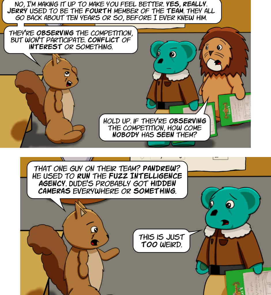 Fuzzy Knights - Episode 88, Page 1: Episode 83 - Day 5