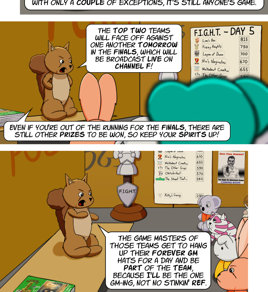 Fuzzy Knights - Episode 88, Page 1: Episode 83 - Day 5