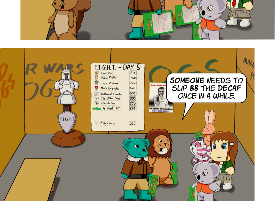 Fuzzy Knights - Episode 88, Page 1: Episode 83 - Day 5