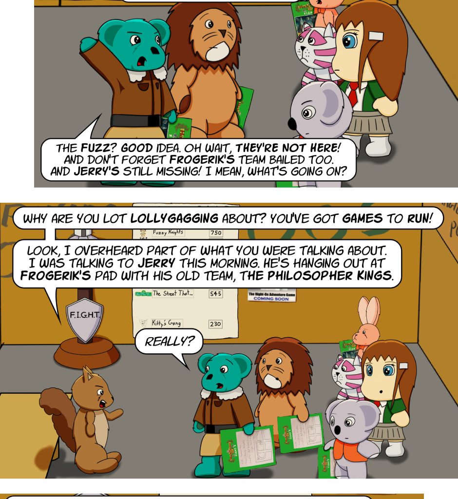 Fuzzy Knights - Episode 88, Page 1: Episode 83 - Day 5