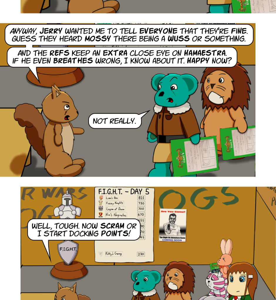Fuzzy Knights - Episode 88, Page 1: Episode 83 - Day 5