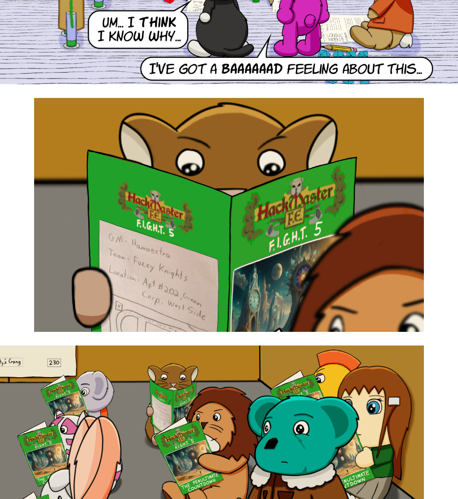 Fuzzy Knights - Episode 88, Page 1: Episode 83 - Day 5