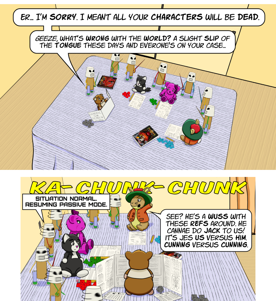 Fuzzy Knights - Episode 89, Page 1: Episode 84 - The Wheat from the Chaff
