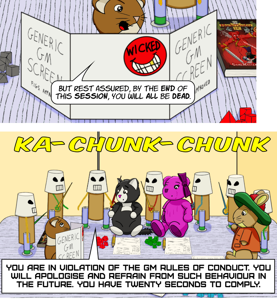 Fuzzy Knights - Episode 89, Page 1: Episode 84 - The Wheat from the Chaff