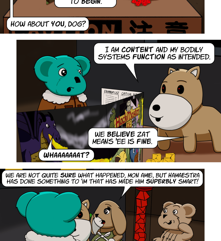 Fuzzy Knights - Episode 89, Page 1: Episode 84 - The Wheat from the Chaff