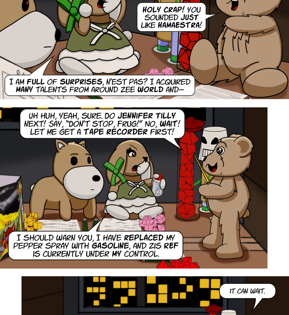 Fuzzy Knights - Episode 90, Page 1: Episode 85 - Who do you serve? Who do you trust? 