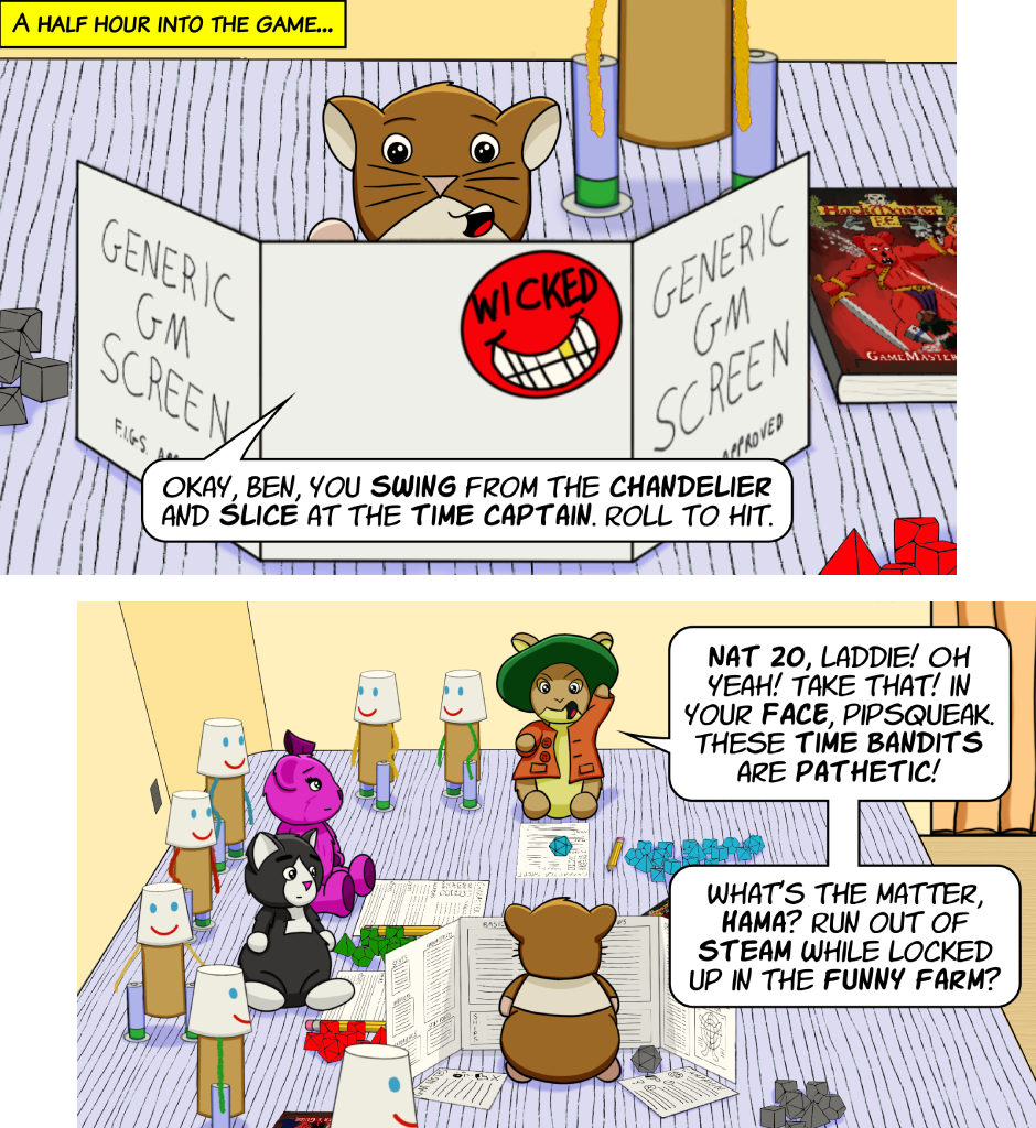 Fuzzy Knights - Episode 91, Page 1: Episode 86 - Ben Makes Things Worse