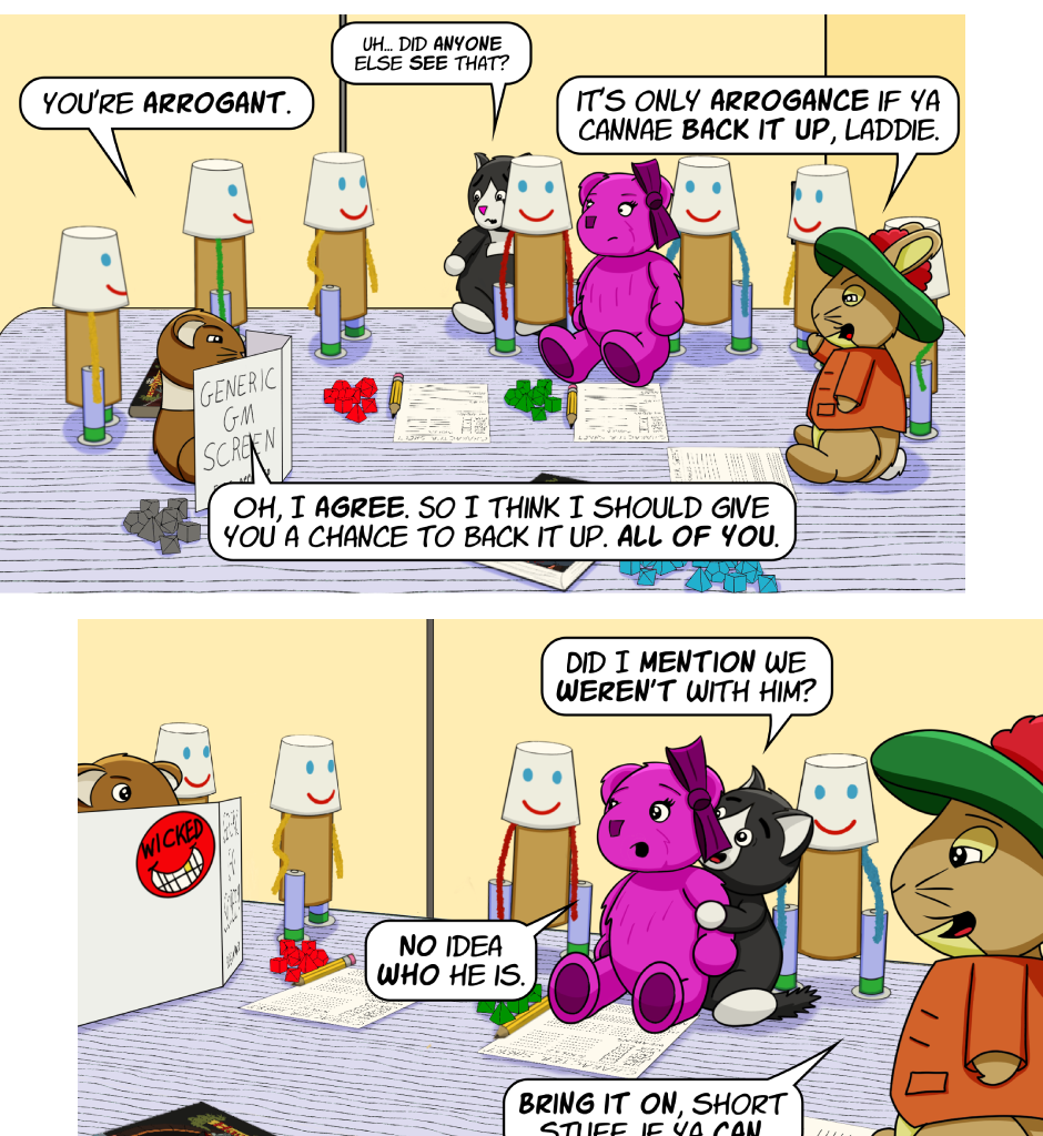 Fuzzy Knights - Episode 91, Page 1: Episode 86 - Ben Makes Things Worse