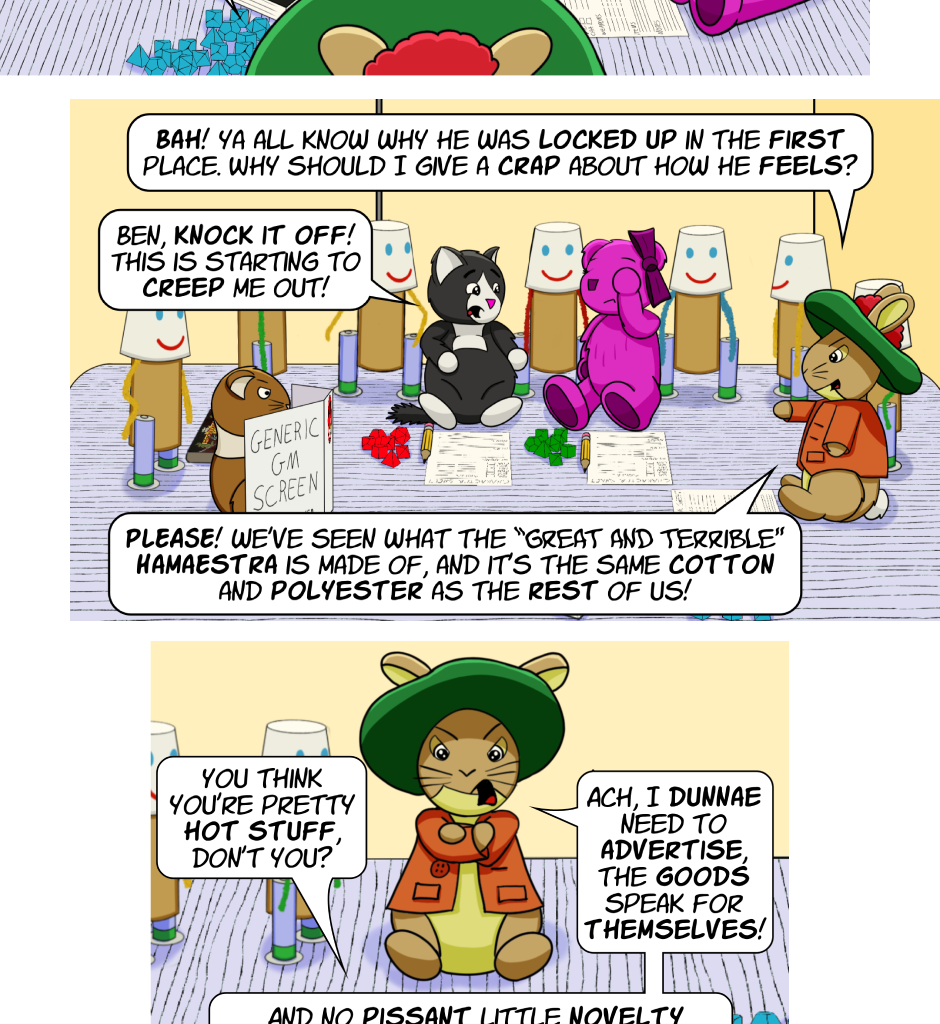 Fuzzy Knights - Episode 91, Page 1: Episode 86 - Ben Makes Things Worse