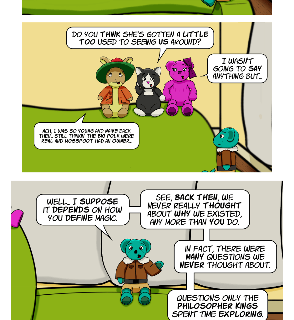 Fuzzy Knights - Episode 92, Page 1: Episode 87 - A Philosophical Detour