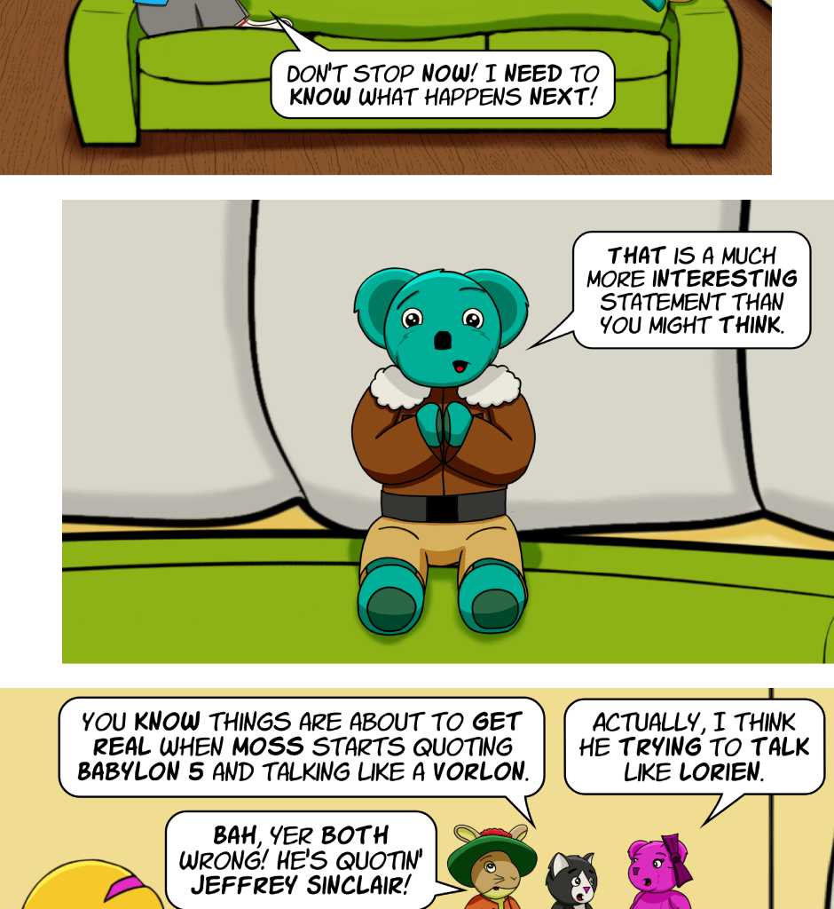 Fuzzy Knights - Episode 92, Page 1: Episode 87 - A Philosophical Detour