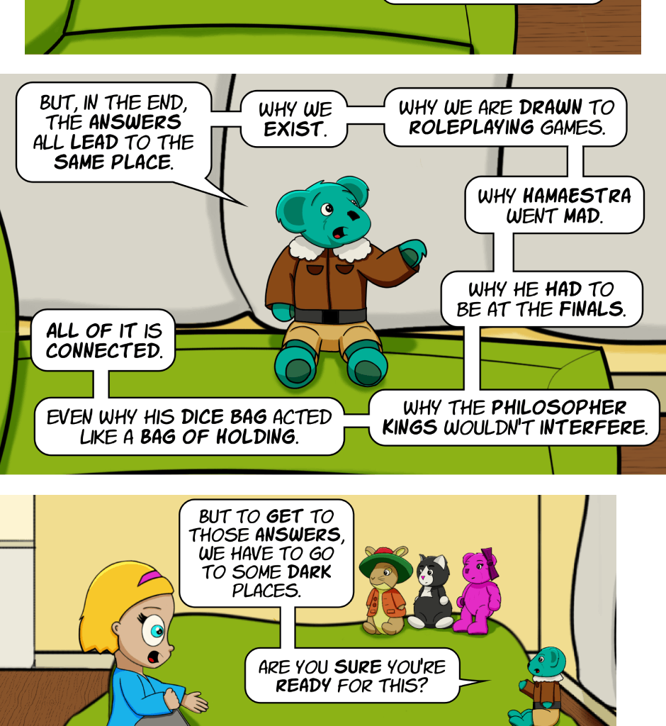 Fuzzy Knights - Episode 92, Page 1: Episode 87 - A Philosophical Detour