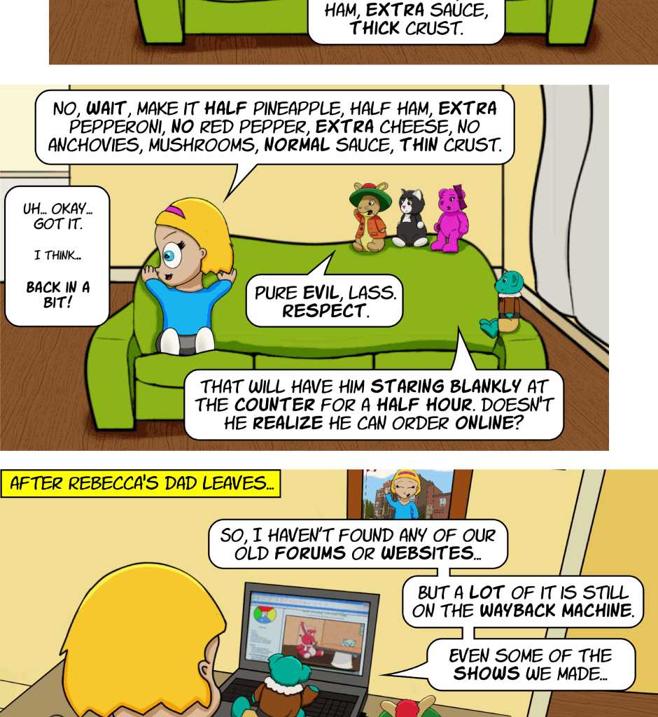 Fuzzy Knights - Episode 95, Page 1: Episode 89 - A Window To The Past