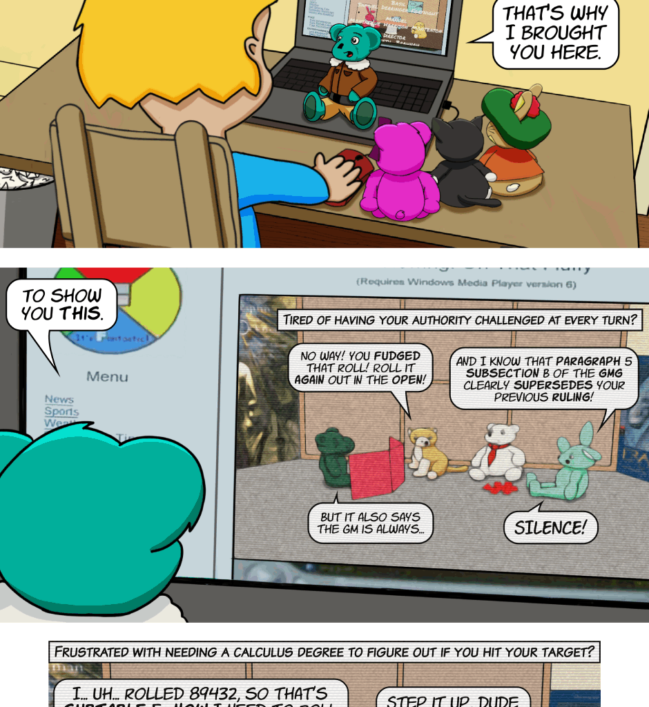 Fuzzy Knights - Episode 95, Page 1: Episode 89 - A Window To The Past
