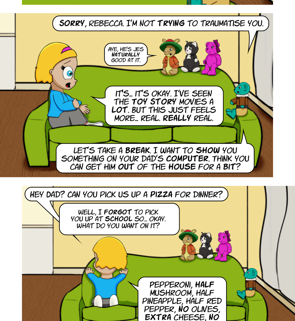 Fuzzy Knights - Episode 95, Page 1: Episode 89 - A Window To The Past