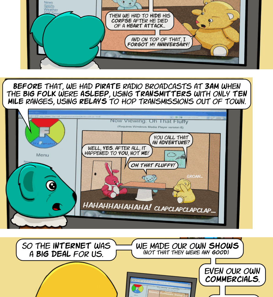 Fuzzy Knights - Episode 95, Page 1: Episode 89 - A Window To The Past