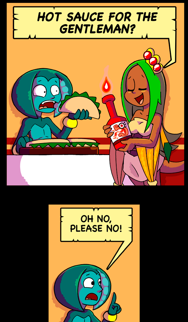 Macoatl - Episode 213, Page 1: Hot sauce