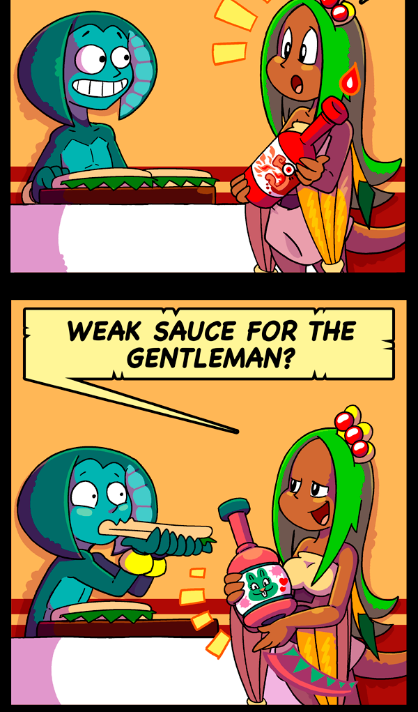 Macoatl - Episode 213, Page 1: Hot sauce