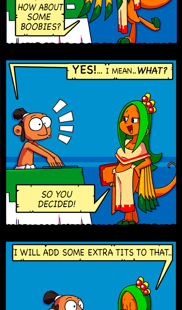 Macoatl - Episode 243, Page 1: Boobies