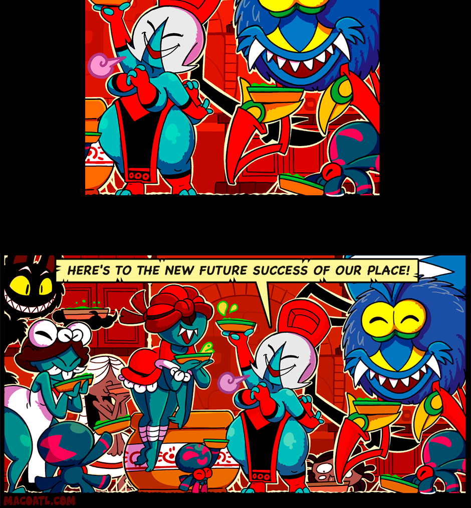 Macoatl - Episode 263, Page 1: Cheers