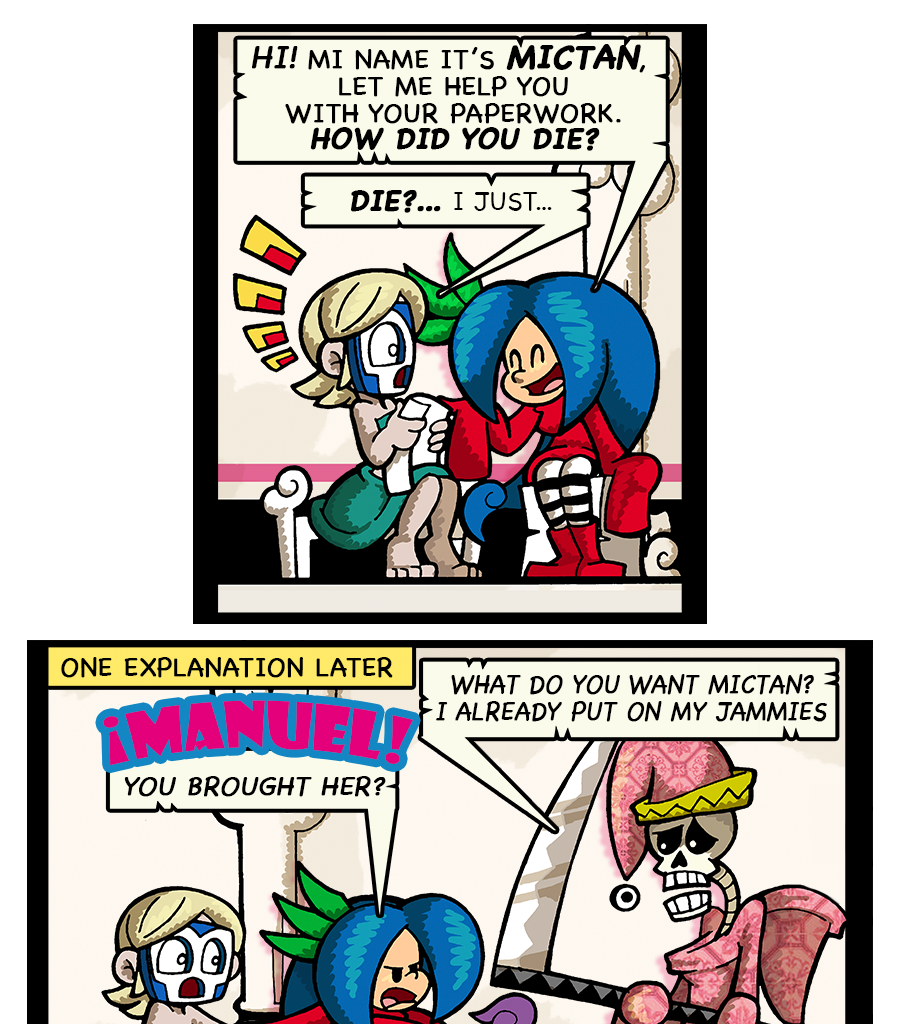 Macoatl - Episode 479, Page 1: Mictan and Manuel