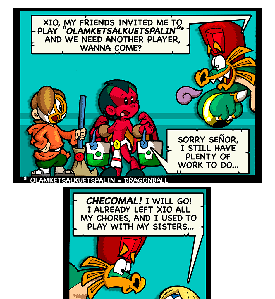 Macoatl - Episode 500, Page 1: Dragonball