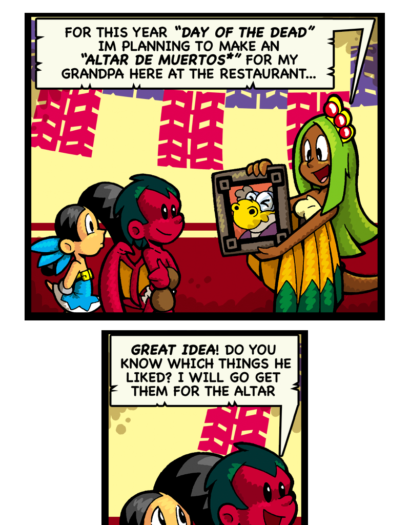Macoatl - Episode 510, Page 1: Ichuel's grandpa