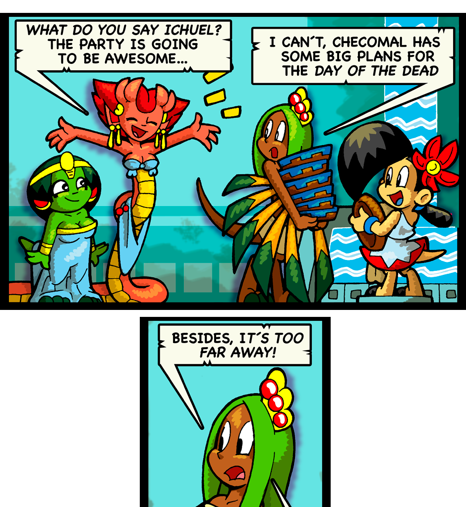 Macoatl - Episode 511, Page 1: Upcoming party