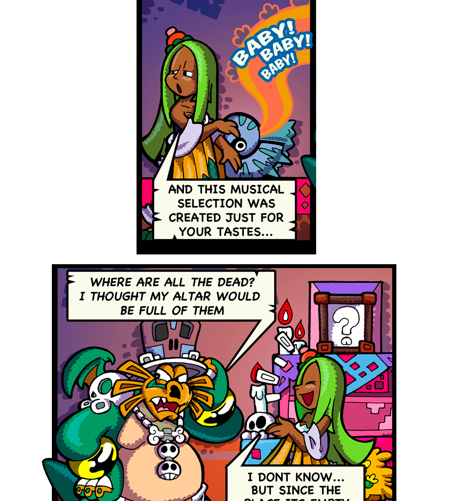 Macoatl - Episode 512, Page 1: Day of the dead party