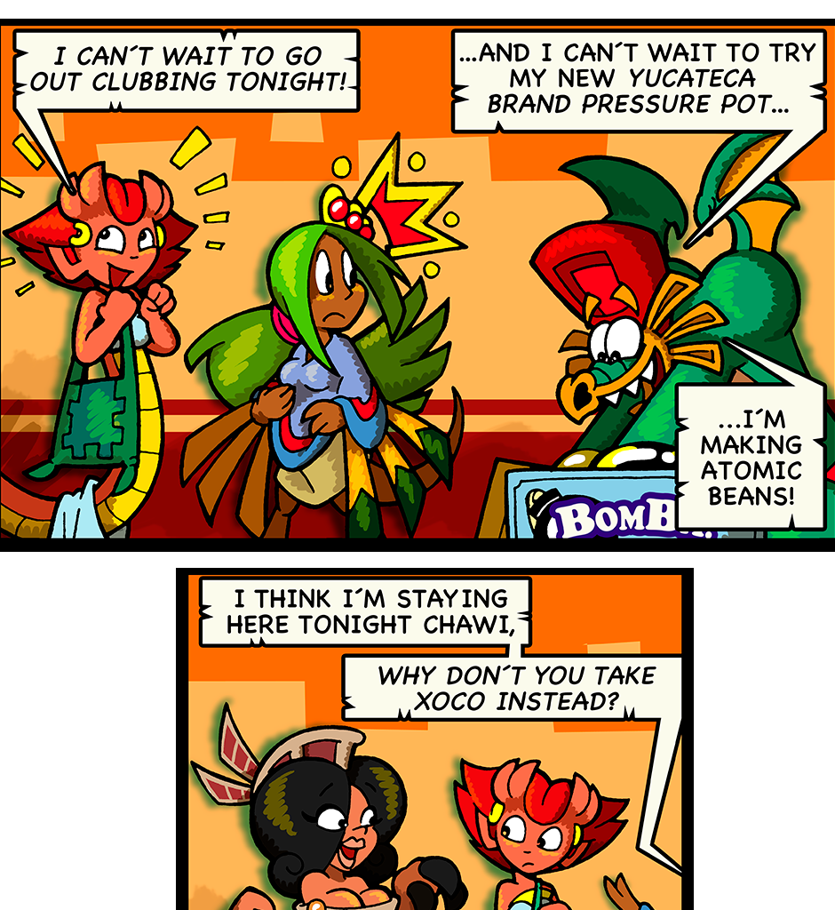 Macoatl - Episode 536, Page 1: Chawi y Xoco