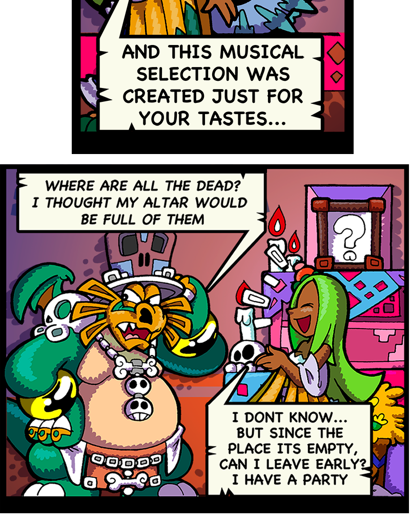 Macoatl - Episode 556, Page 1: Party for the dead