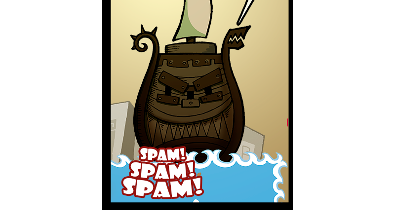 Macoatl - Episode 557, Page 1: SPAM!