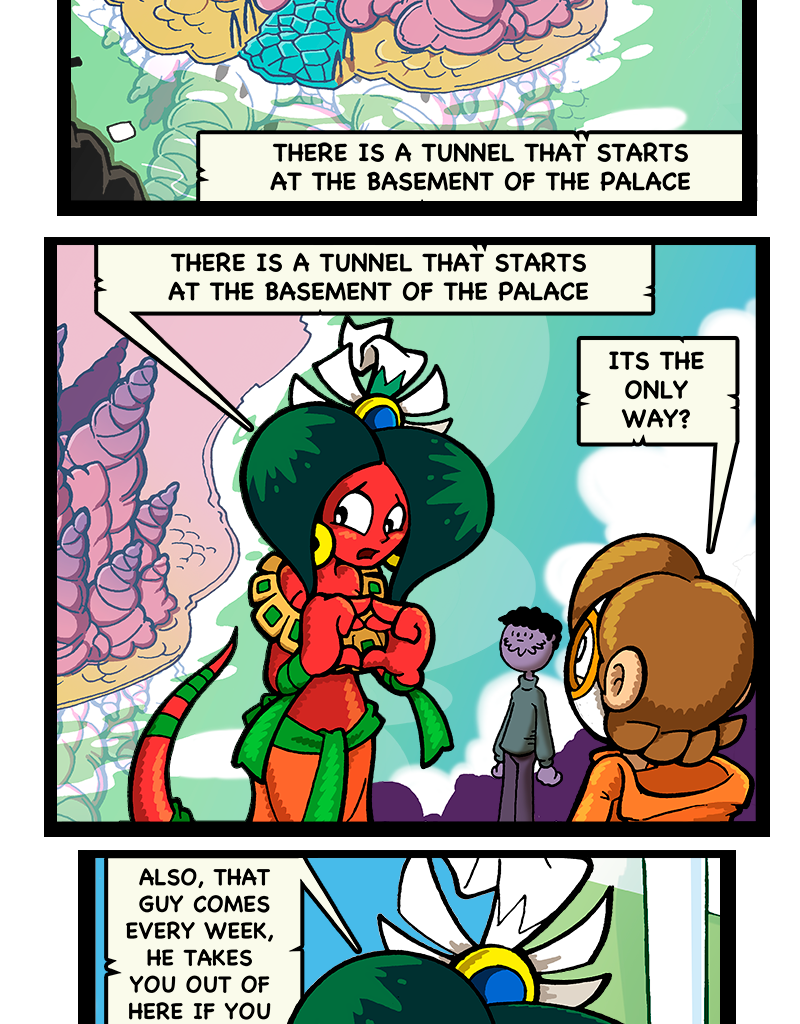 Macoatl - Episode 571, Page 1:  The way out