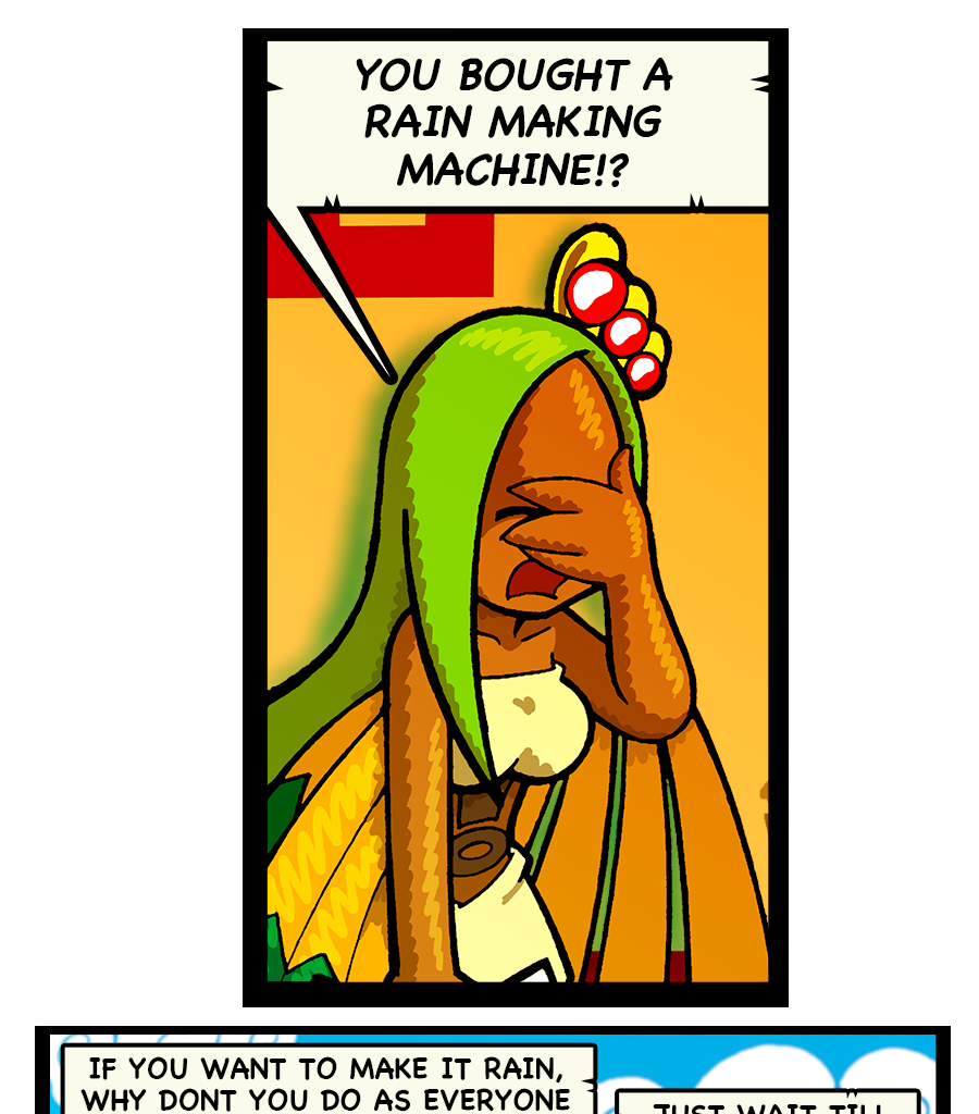 Macoatl - Episode 585, Page 1: Rain machine