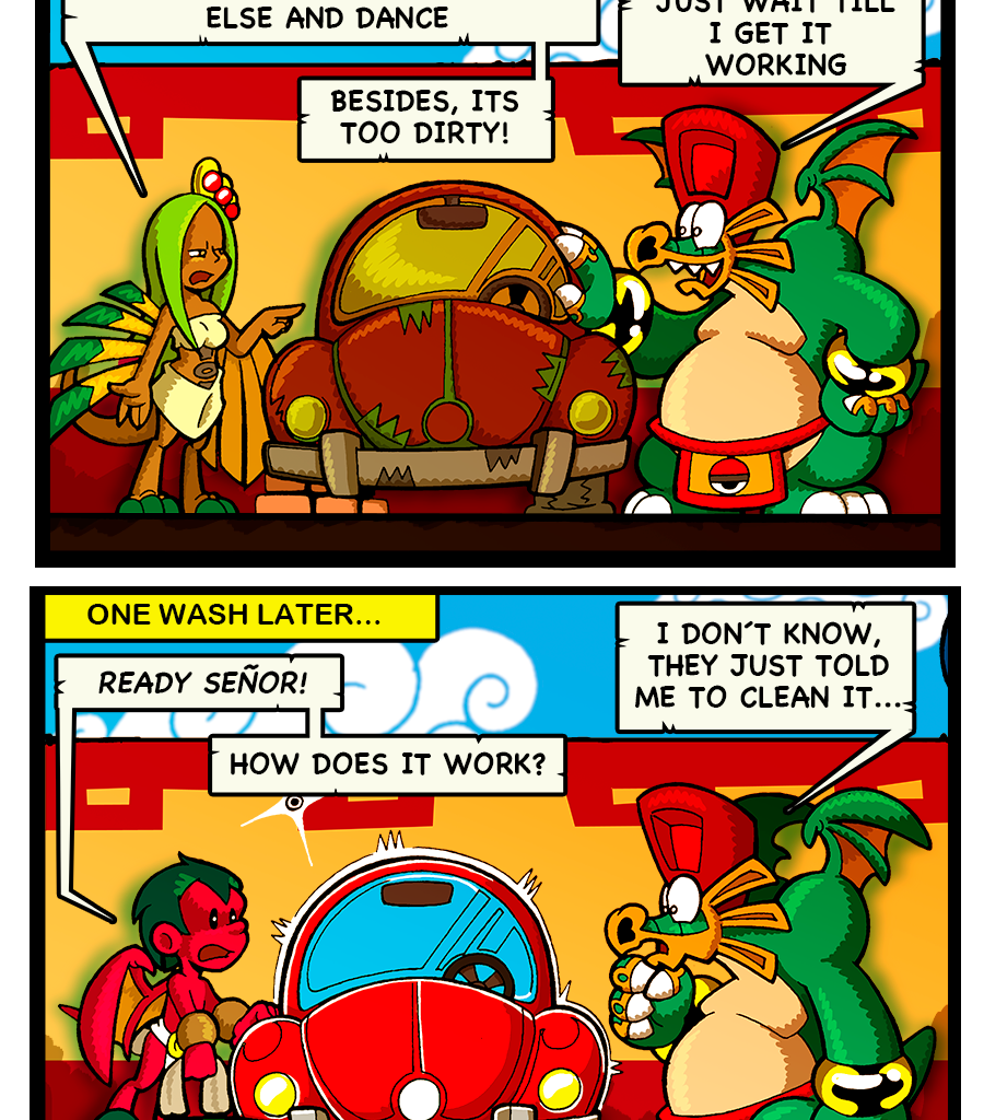 Macoatl - Episode 585, Page 1: Rain machine