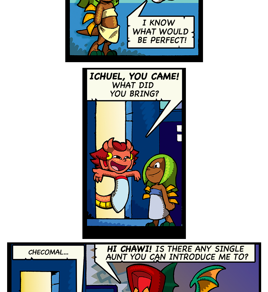 Macoatl - Episode 590, Page 1: The party