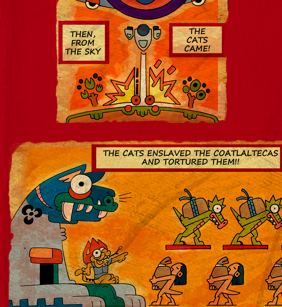 Macoatl - Episode 622, Page 1: And from the skies came the cats