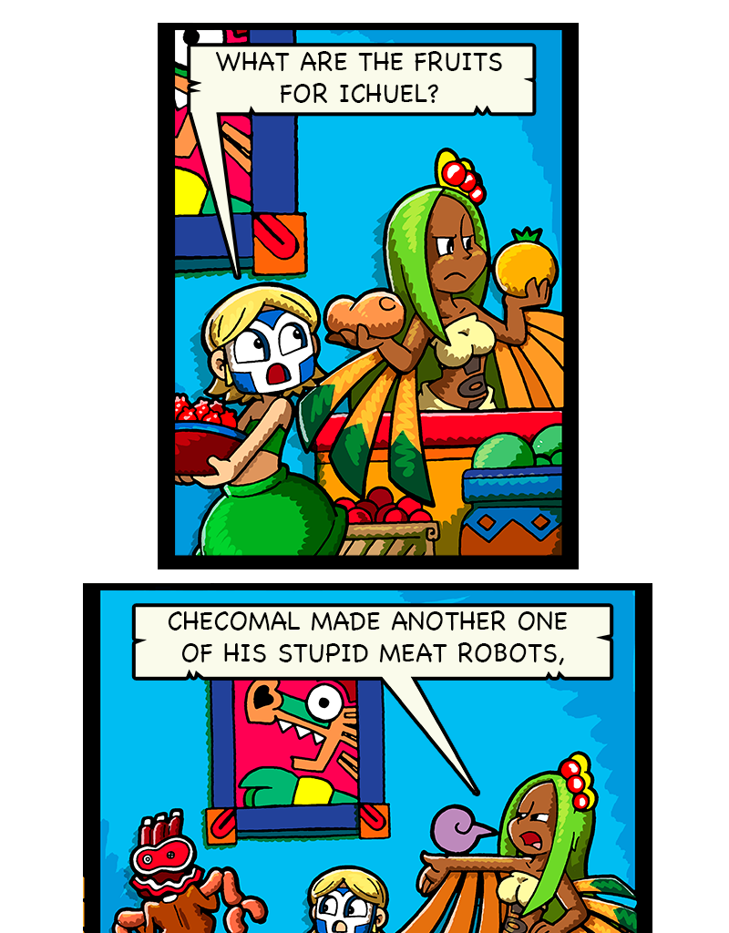 Macoatl - Episode 645, Page 1: Meatbot 2.0