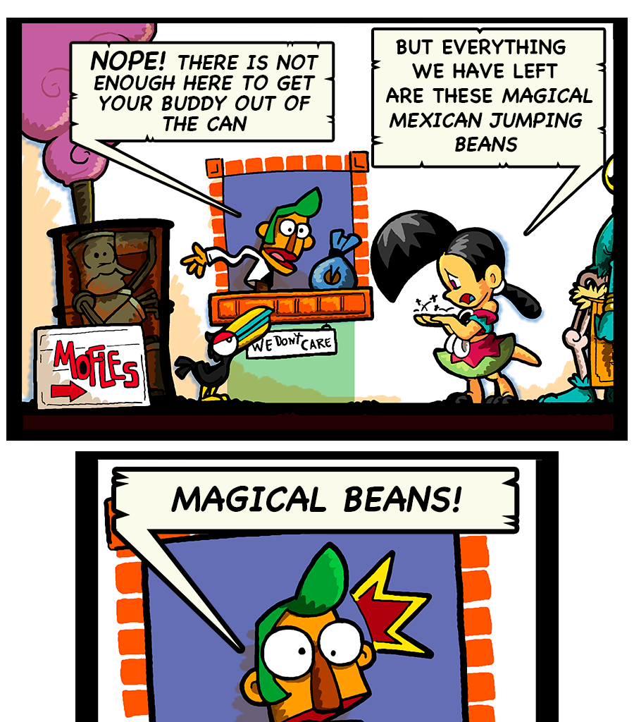 Macoatl - Episode 663, Page 1: Magical jumping beans