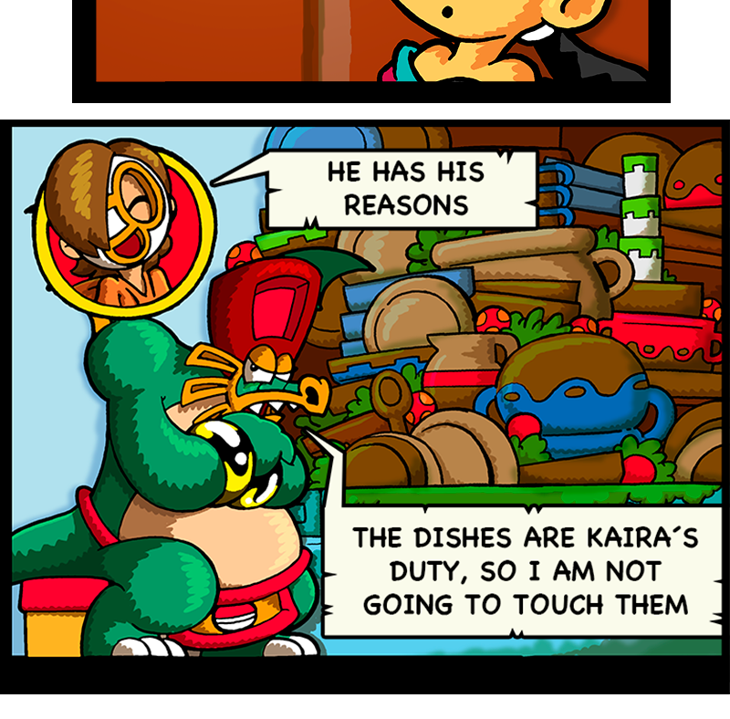 Macoatl - Episode 666, Page 1: The dirty dishes