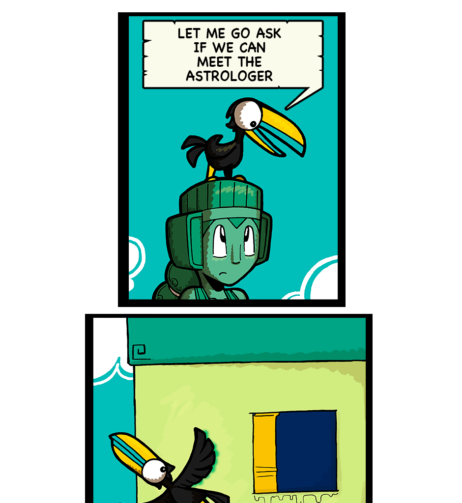 Macoatl - Episode 675, Page 1: Peeking order