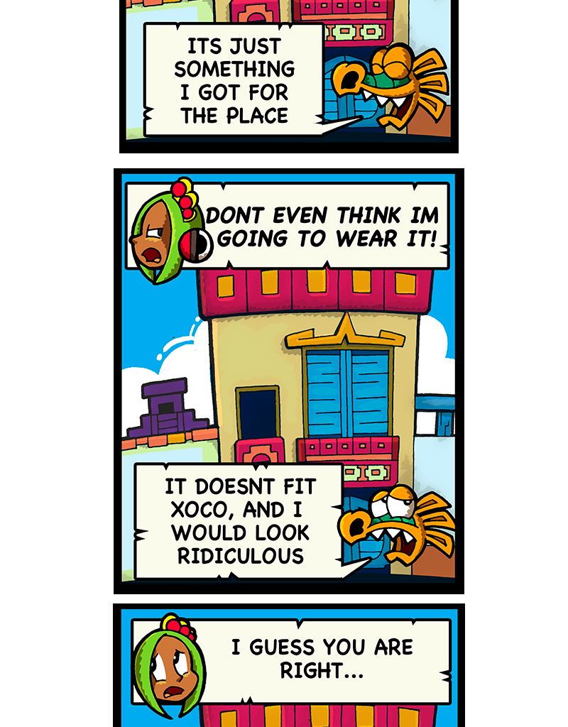 Macoatl - Episode 694, Page 1: The special suit