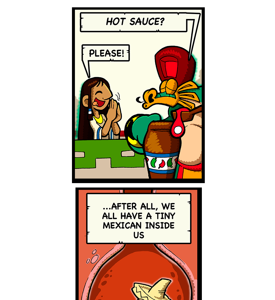 Macoatl - Episode 695, Page 1: Mexican standoff