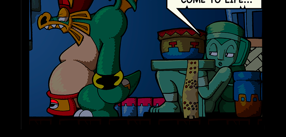 Macoatl - Episode 697, Page 1: Five nights at Macoatl