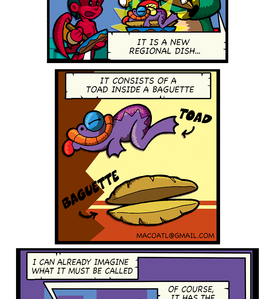 Macoatl - Episode 704, Page 1: The missing toad